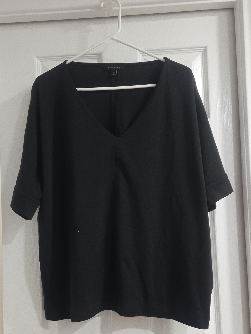 Banana Republic Black V-Neck Relaxed Tunic